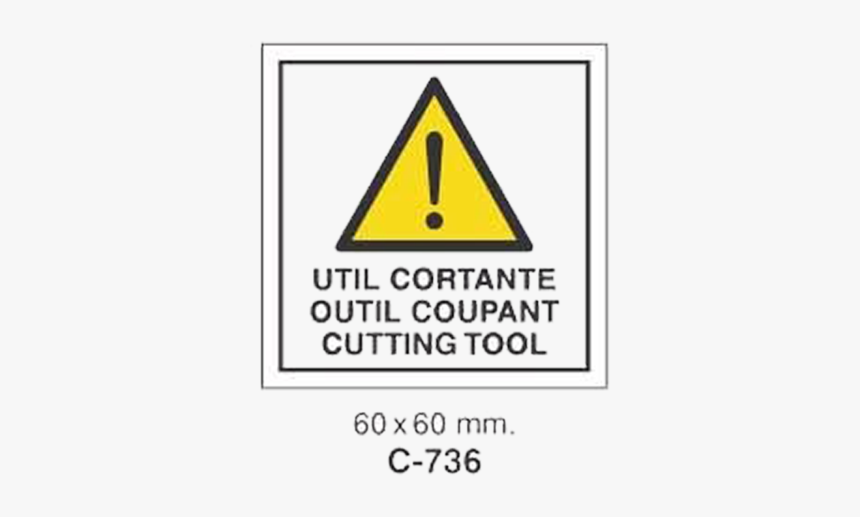 Adhesive Safety Signboard For Work Instructions [c-736] - Deep Excavation Sign Board, HD Png Download