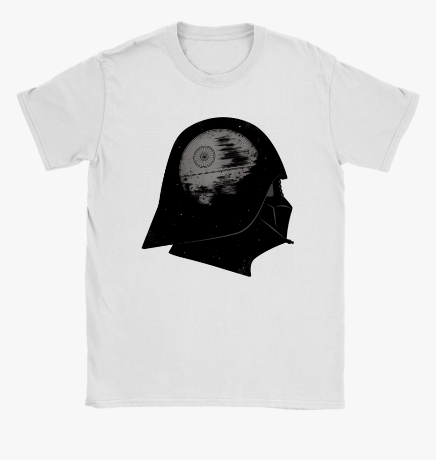 Star Wars Death Star Inside Darth Vader Head Shirts - Skull, HD Png Download