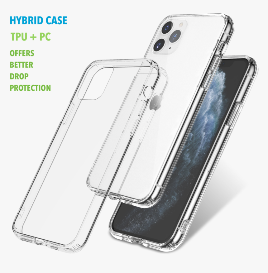 Crystal Clear Case For Iphone 11 Pro With Air-cushion, HD Png Download