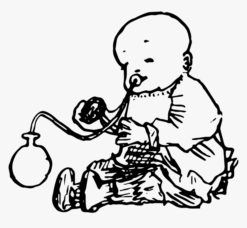 Victorian Illustration Of A Baby, HD Png Download