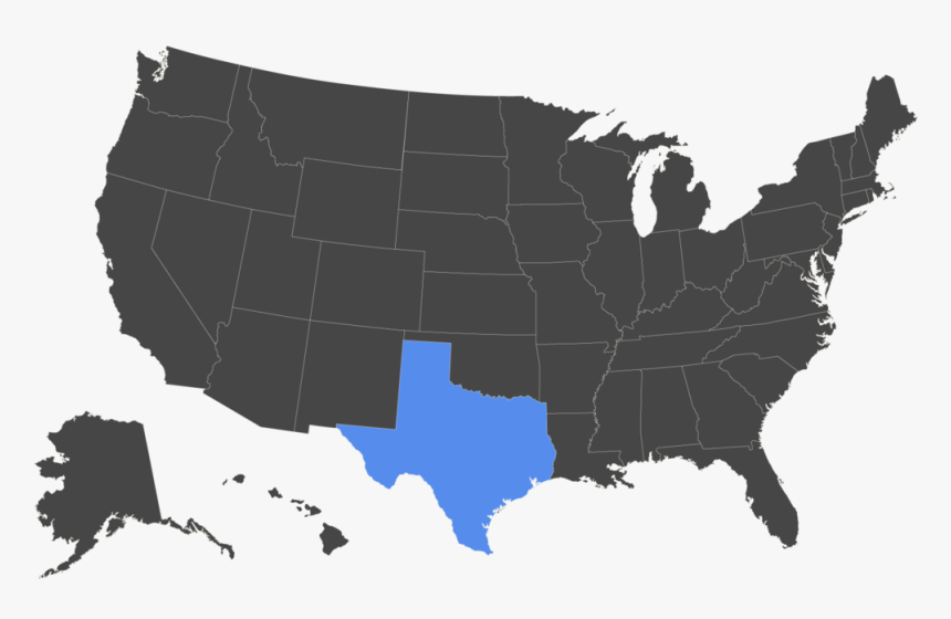 Statemap Texas - Trump Electoral College Win, HD Png Download