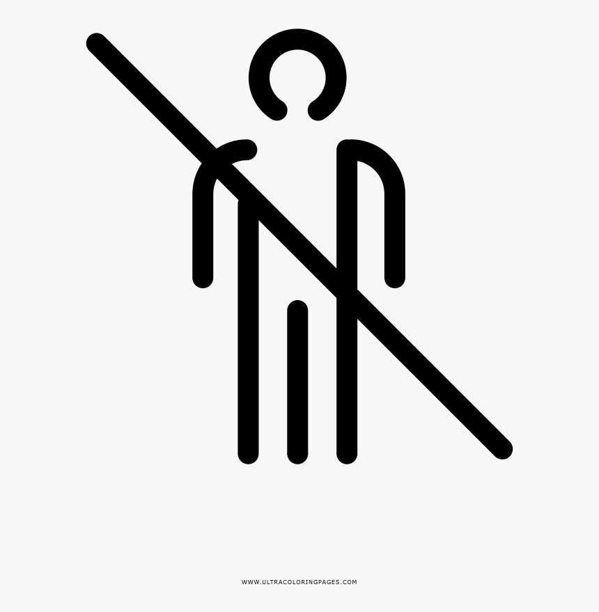 No Entry Coloring Page, HD Png Download
