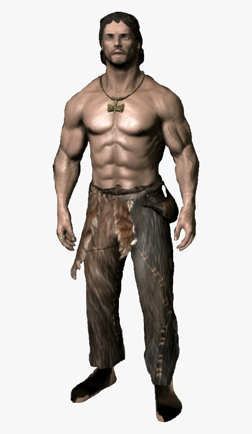 Skyrim Bandit Armor Topless, HD Png Download