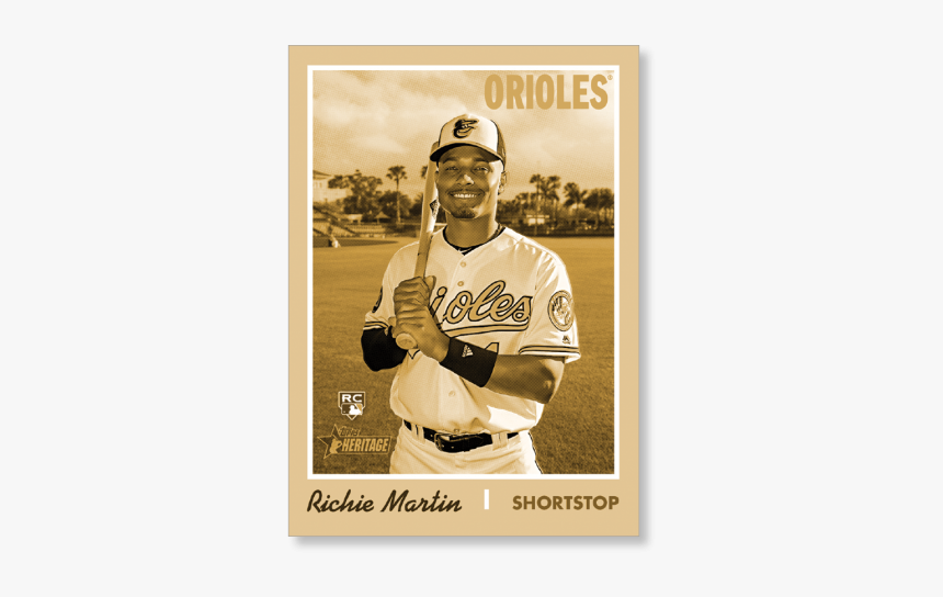 Richie Martin 2019 Heritage High Number Base Cards - Baseball Player, HD Png Download