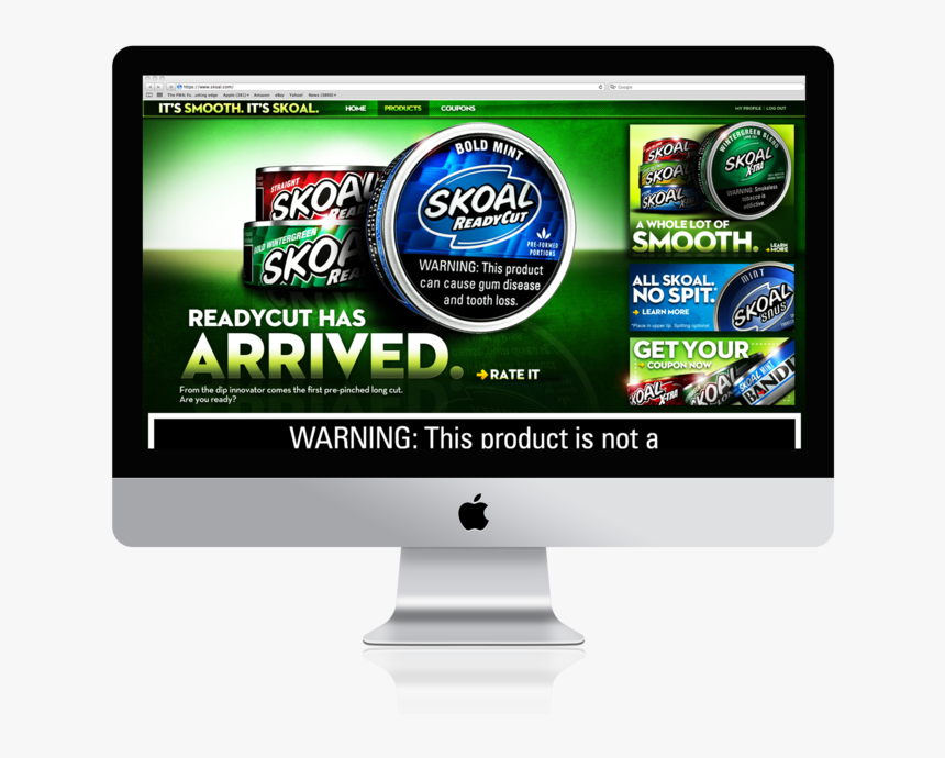 Imac Psd Mockup Template 1 - Computer Monitor, HD Png Download