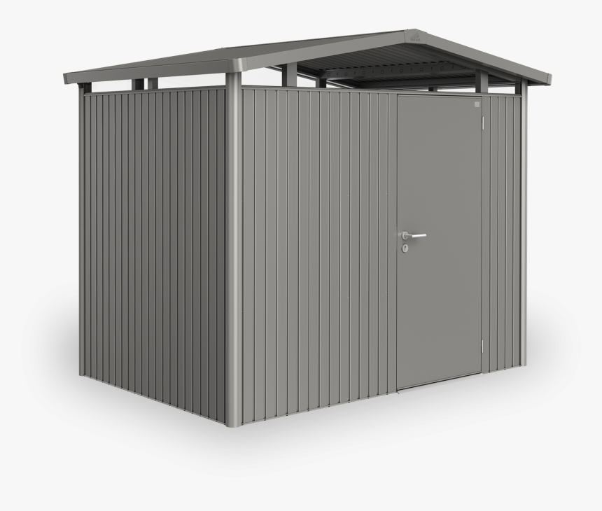 Biohort Gartenhaus Panorama In Der Farbe Quarzgrau-metallic - Garden, HD Png Download
