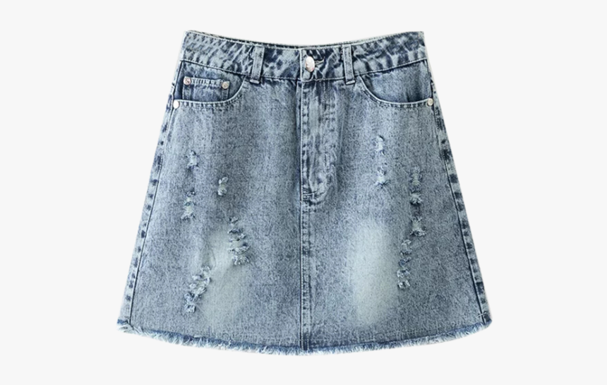 35% Off] 2019 Frayed Distressed Denim Mini Skirt In - Skirt Png, Transparent Png