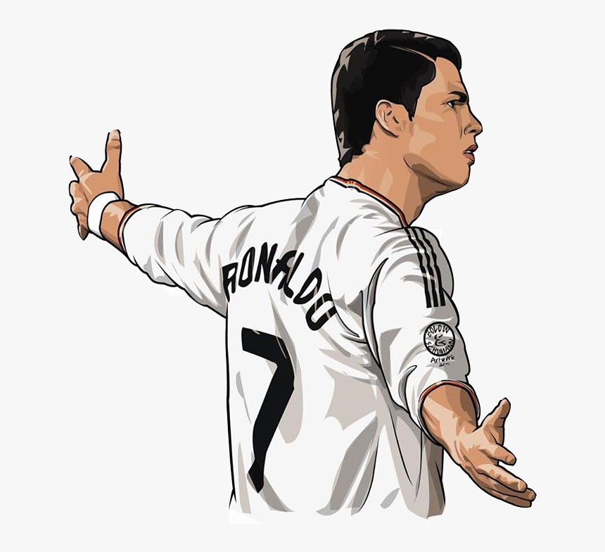 Real Cristiano Portugal Madrid Ronaldo Football United - Cristiano Ronaldo Clipart, HD Png Download