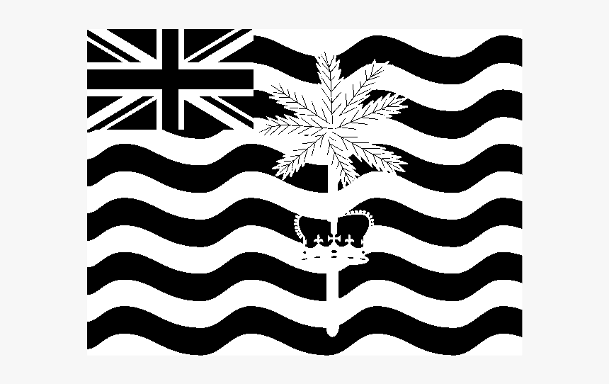 Flag Of British Indian Ocean Territory Logo Black And - Ingiliz Kültür, HD Png Download