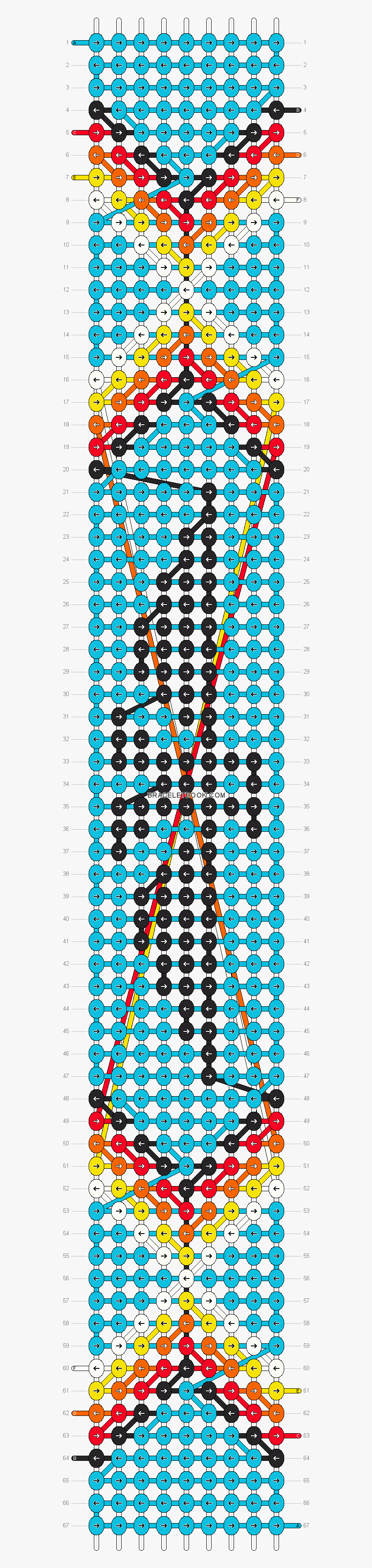 Stitch Friendship Bracelet Pattern, HD Png Download