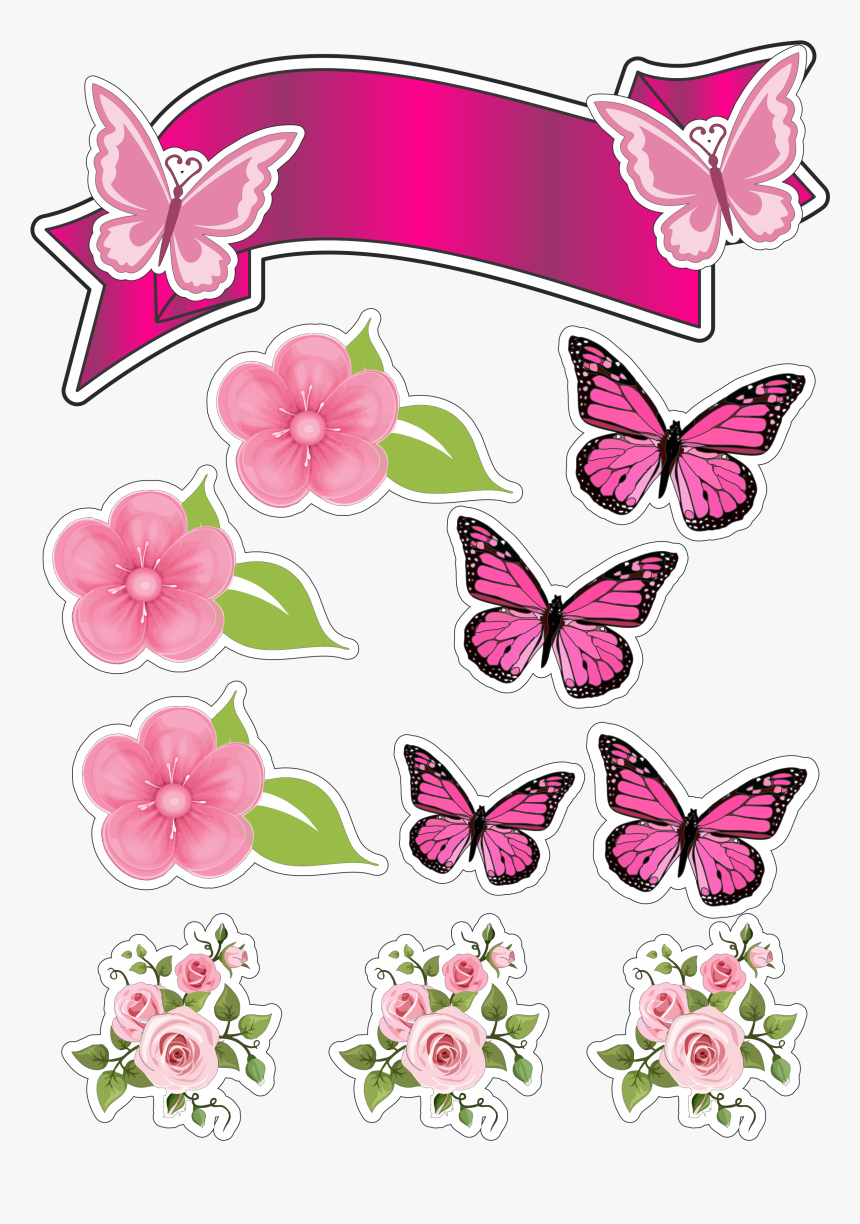 Pink Butterfly, HD Png Download