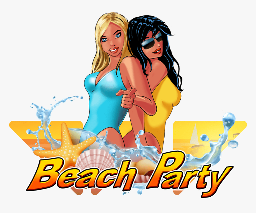 Beach Party - Cartoon, HD Png Download