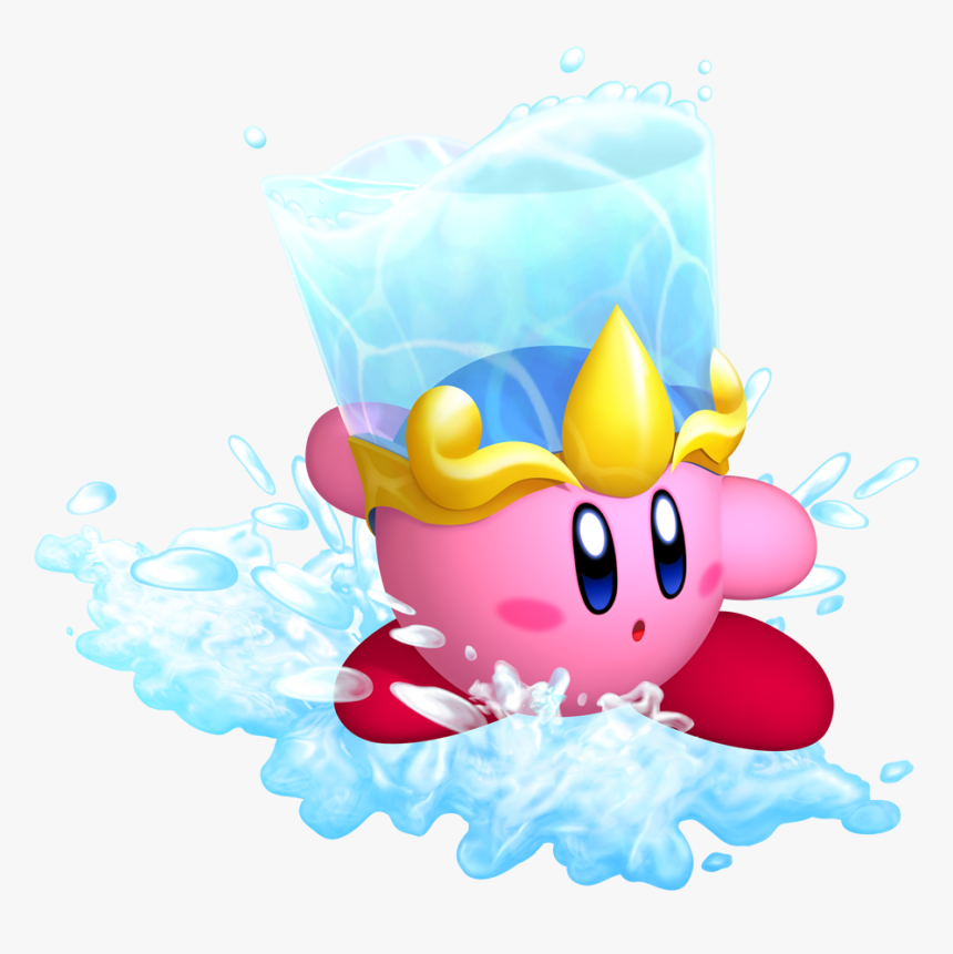 Kirby With A Bucket Of Water On His Head - Kirby's Return To Dreamland, HD Png Download