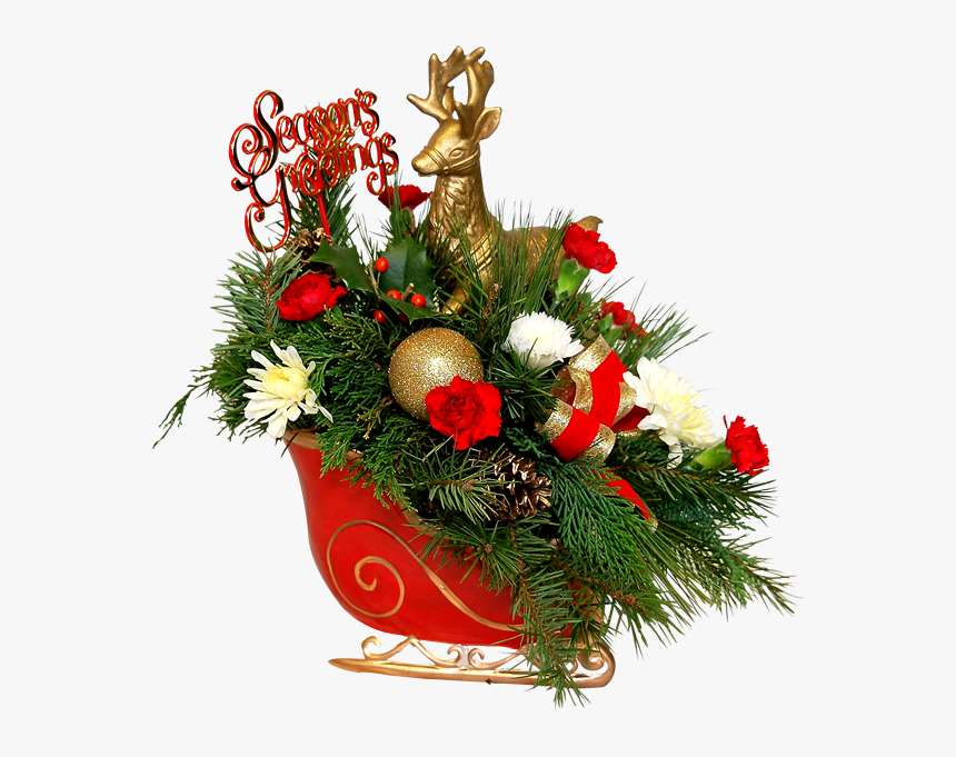Reindeer Sleigh Png, Transparent Png