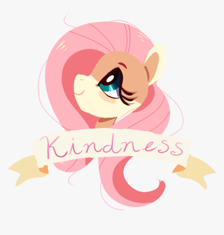 Moonraige, Banner, Flat Colors, Fluttershy, Kindness, - Portable Network Graphics, HD Png Download