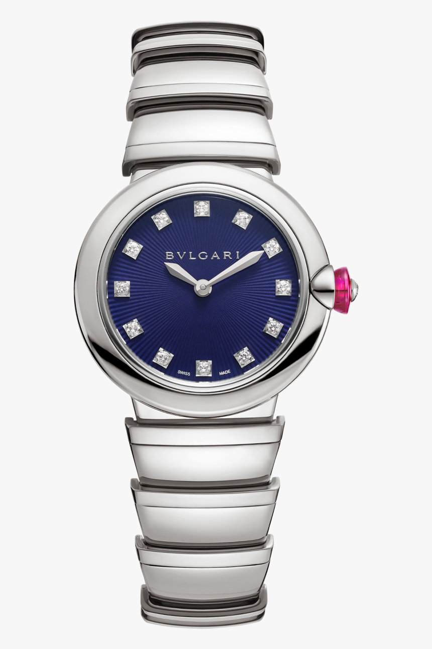 ساعة بولغري مينا ازرق, HD Png Download