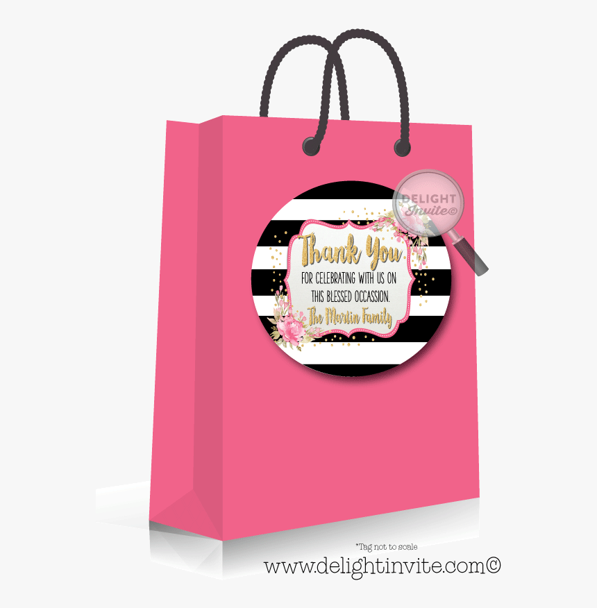 Shabby Chic Vintage Baptism Party Sticker Tags - Birthday, HD Png Download