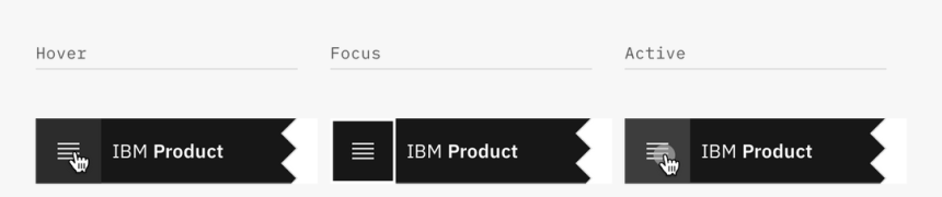 Menu Trigger Interactive States - Design, HD Png Download