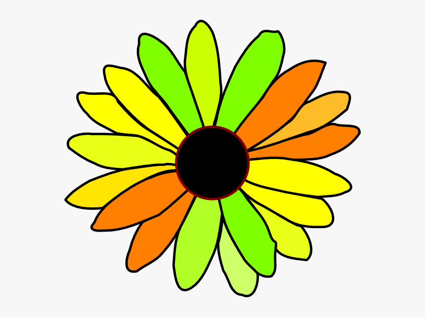 Flower Mm Svg Clip Arts - Daisy Flower Clip Art Black And White, HD Png Download