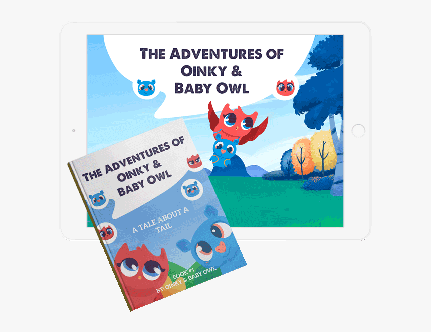 Web Book Cover - Adventures Of Oinky & Baby Owl, HD Png Download