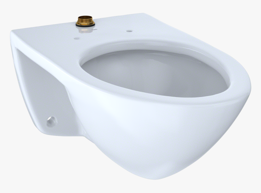 Toto Ct708uv - Toto Ct708u#01 Elongated Wall-mounted Flushometer Toilet, HD Png Download