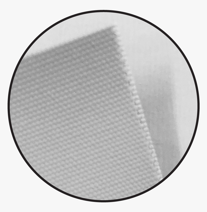 Circle Magnified View Of Fabric Material For Retractable - Dish With Mythical Bovine (xiniu) Amid Waves Viewing, HD Png Download