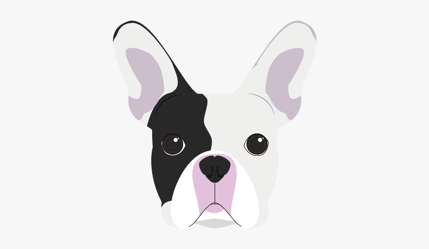 French Bulldog Puppy Vector Graphics Clip Art - French Bulldog Face Vector Png, Transparent Png