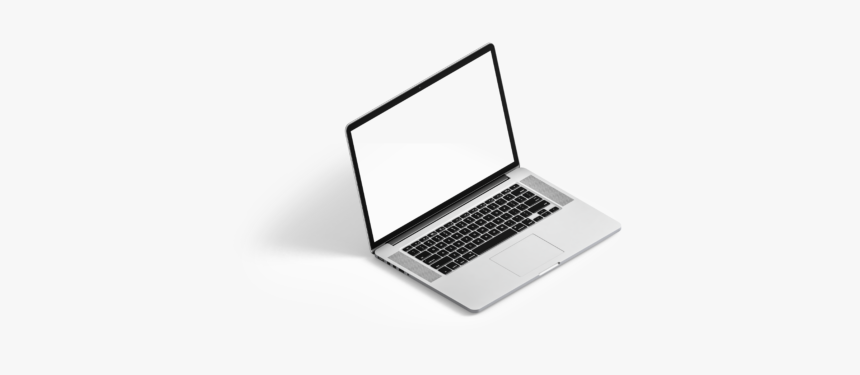 Open Laptop Mockup Png Free Download - Laptop Logo Png, Transparent Png