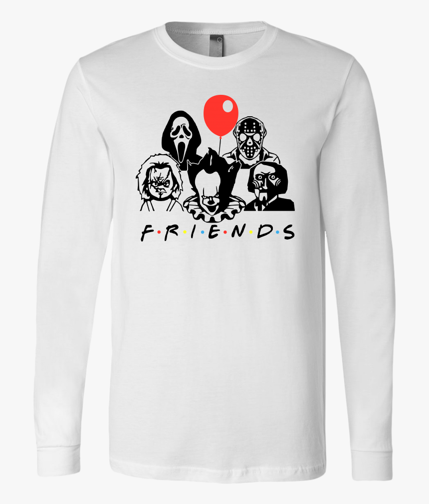Friends Horror Movie Creepy Halloween Horror Shirt - Horror Movie Characters Friends, HD Png Download