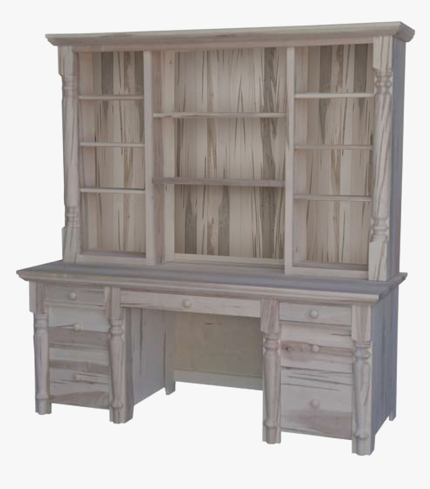 Bevel Top Executive Desk - Hutch, HD Png Download