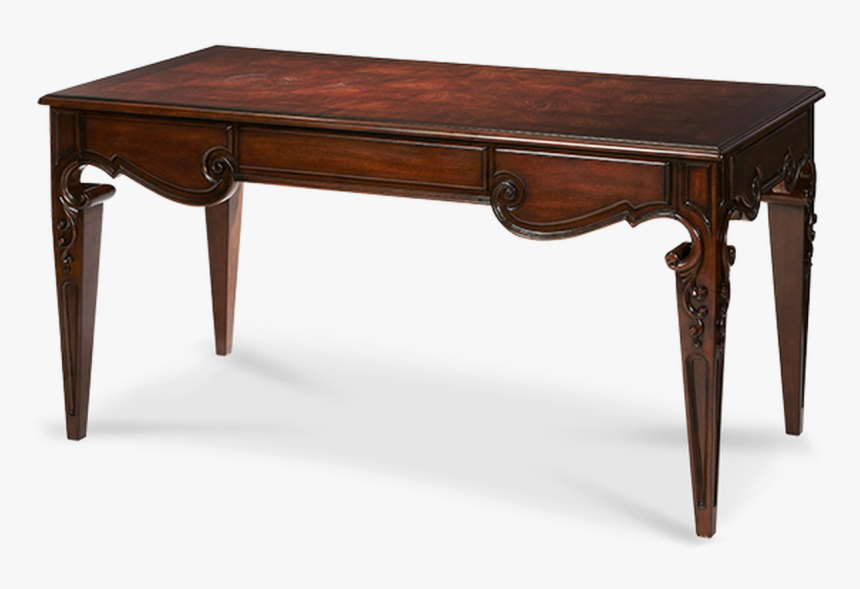 3 Drawers Cherry Wood Finish Ash Burl Top Rectangular - Wood Farm Table Rental, HD Png Download