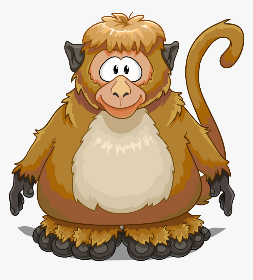 Monkey Costume On A Player Card - Penguin In A Monkey Suit, HD Png Download