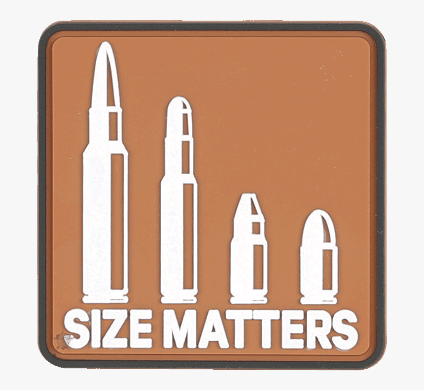 Size Matters Morale Patch - Bullet, HD Png Download