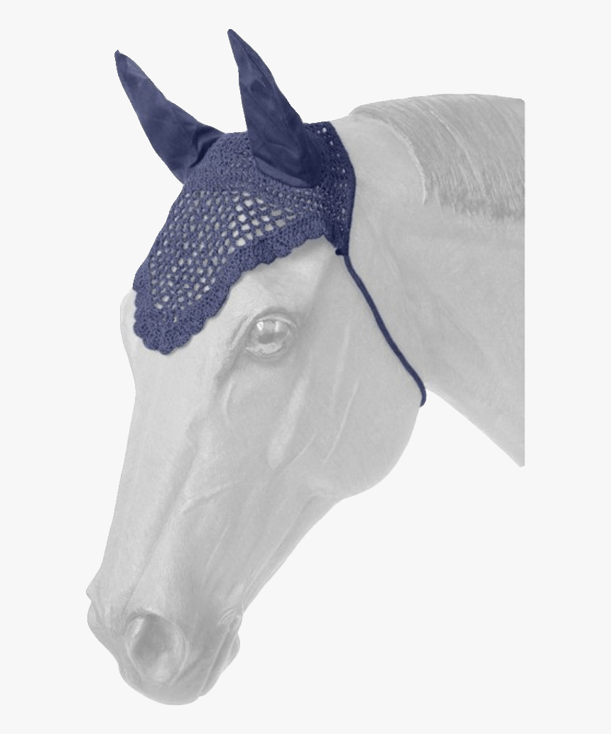 Crocheted Horse Fly Veil With Ears - Mustang Horse, HD Png Download