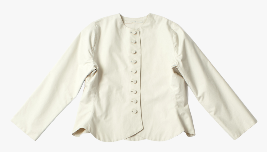 Scallop Edge Jacket In Canvas - Blouse, HD Png Download