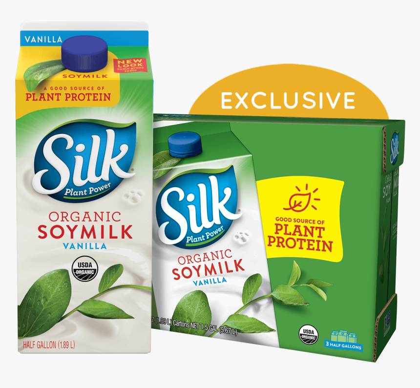 Silk Organic Vanilla Soymilk - Juicebox, HD Png Download