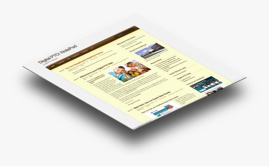 This Theme Looks A Lot Like A Yellow Legal Pad And - Flyer, HD Png Download