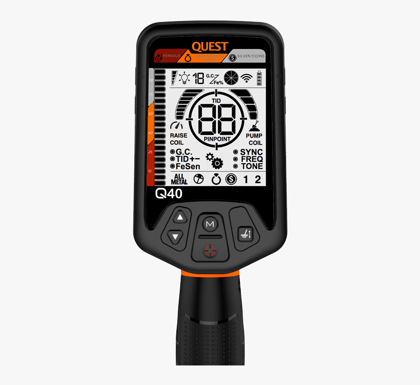 Quest Q40 Metal Detector Face - Quest 40 Metal Detector, HD Png Download