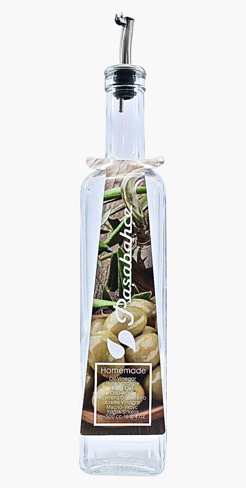 Refillable Glass Oil Bottle 500ml With Pourer - Perfume, HD Png Download