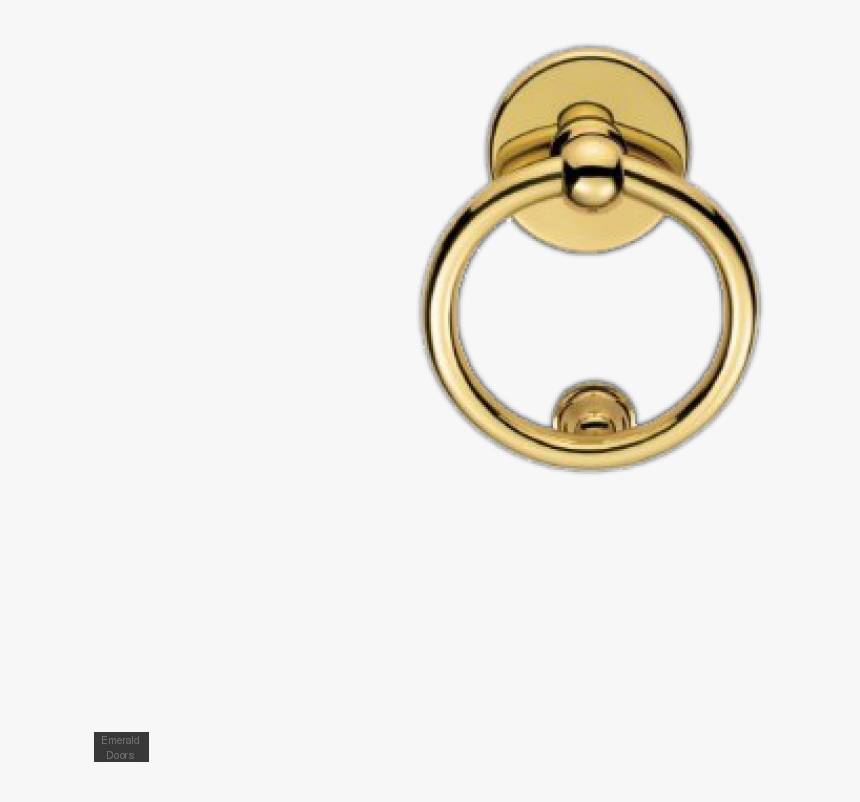 Victorian Ring Door Knocker 
 Title Victorian Ring - Brass Ring Door Knockers, HD Png Download
