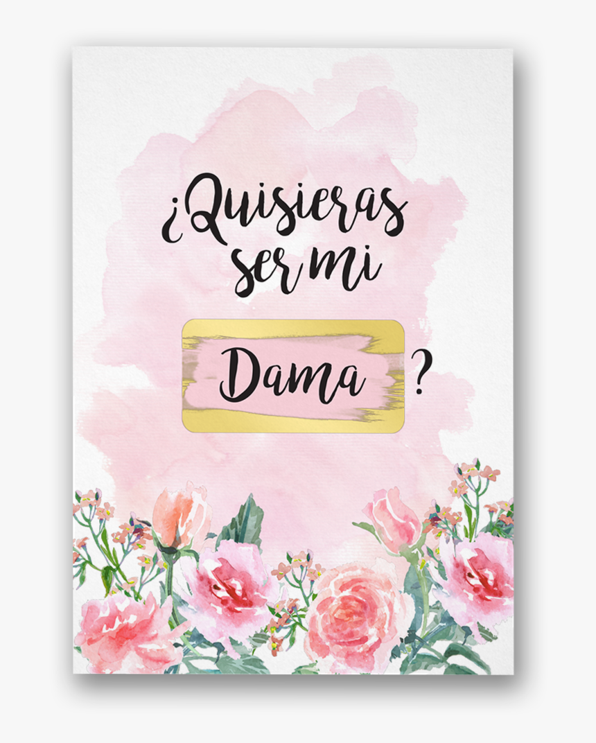 Tarjeta Quieres Ser Mi Dama De Honor, HD Png Download