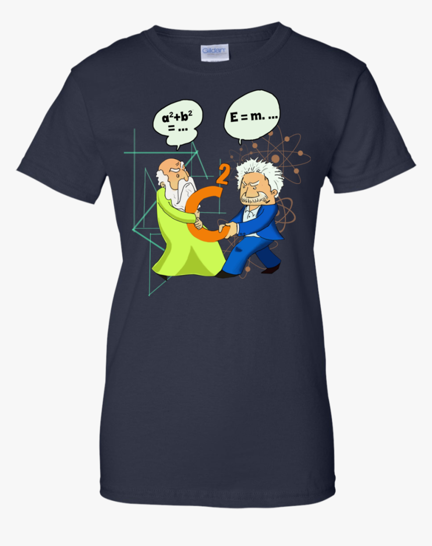 Pythagoras Vs Einstein T-shirt, Tank, Hoodie - Einstein Pythagoras Shirt, HD Png Download