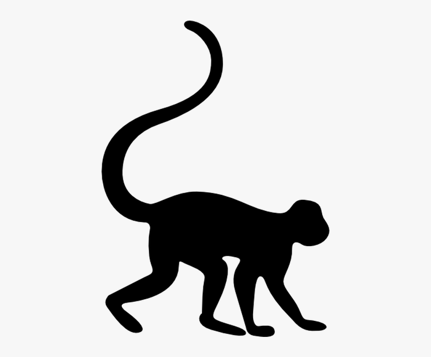 Monkey Silhouette, HD Png Download
