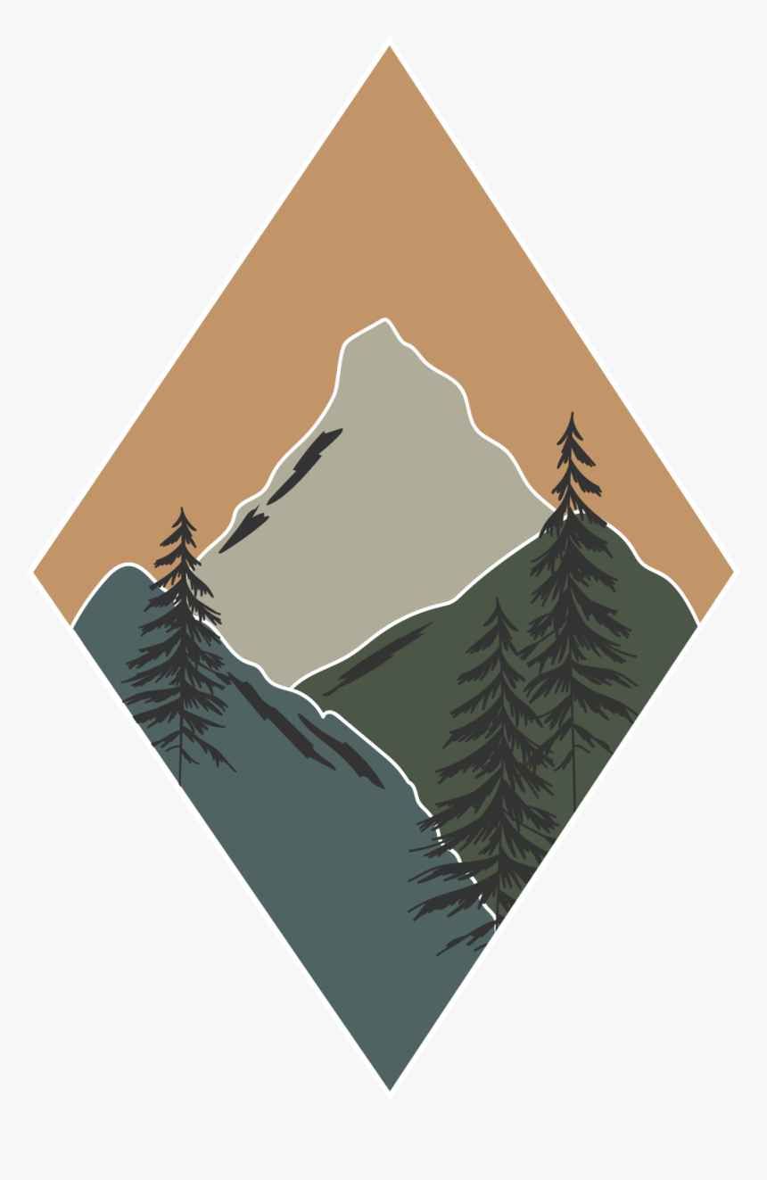 Diamond Mountains&trees Color2 - Christmas Tree, HD Png Download