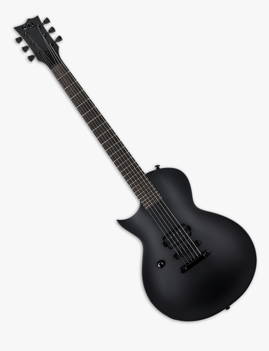 Esp Ltd Ec-black Metal Electric Guitar Black Satin - Electric Guitar, HD Png Download