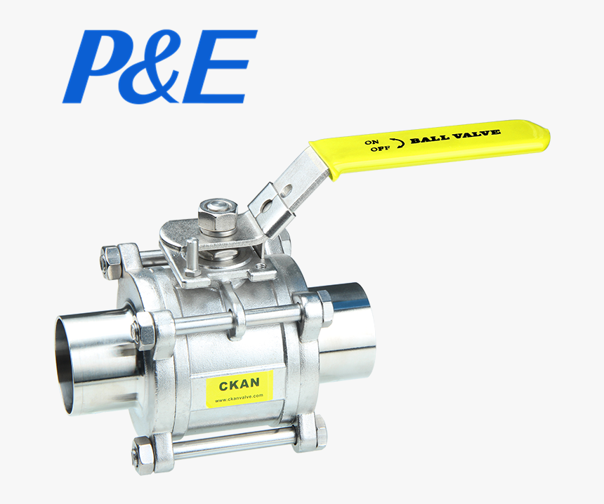 Sanitary Stainless Steel 304 Welding Manual Ball Valves - Stainless Steel, HD Png Download