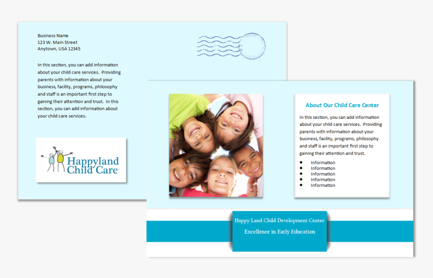 Child Care Business Cards, Child Care Folders, Child - Crianças Adotadas, HD Png Download