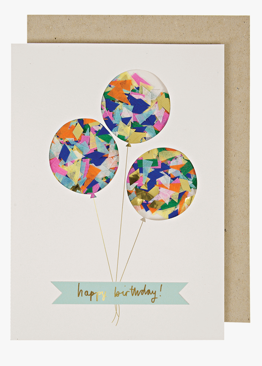 Birthday Card Confetti, HD Png Download