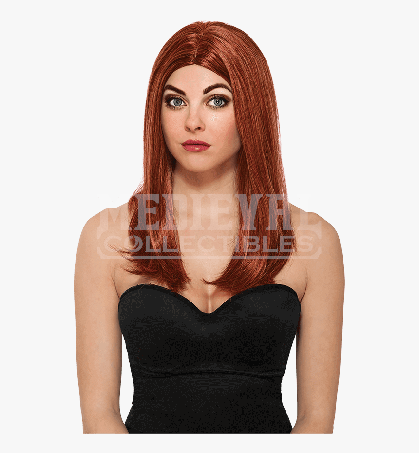 Adult Black Widow Winter Soldier Wig - Black Widow Winter Soldier Wig, HD Png Download