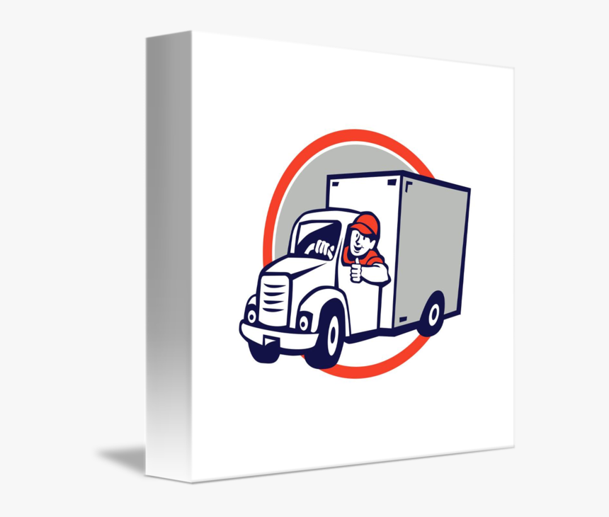 Driver Clipart Delivery Driver - Imagen Caricatura De Camioneta, HD Png Download